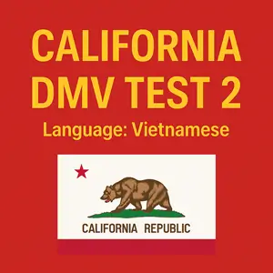 CA DMV Class C Practice Test in Vietnamese