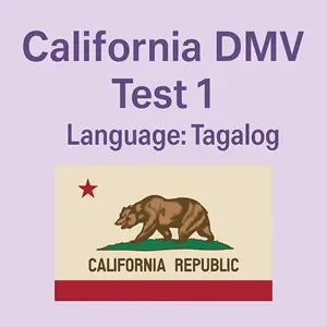 CA DMV Practice Test in Tagalog
