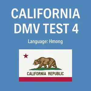 CA DMV Sample Test 36 Questions in Hmong
