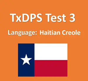 Texas DMV Driver’s Permit Test Quiz in Haitian Creole Online