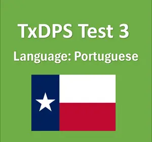 Texas DMV Driver’s Permit Test Quiz in Portuguese Online