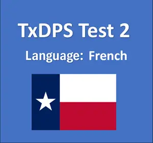 Texas DPS Driving License Test Online in French PDF