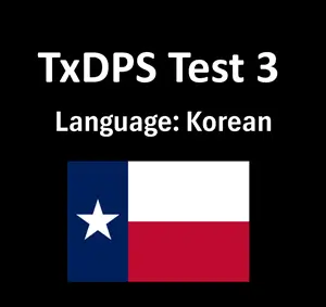 Texas Driving License Test Online in Korean Online