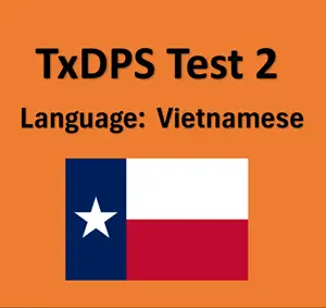 Texas Driving License Test Online in Vietnamese PDF Manuals