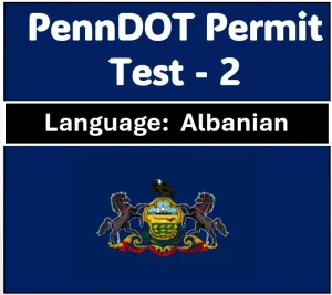 Pennsylvania DMV Permit Test Quiz in Albanian PDF