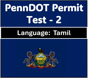 Pennsylvania DMV Permit Test Quiz in Tamil Free PDF