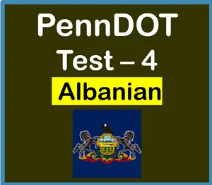 PA Driver’s Permit Practice Test in Albanian PDF Free
