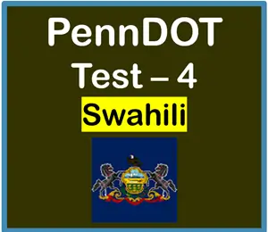 PA Driver’s Permit Practice Test in Swahili PDF Free