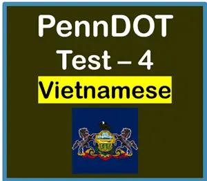 PA Driver’s Permit Practice Test in Vietnamese PDF