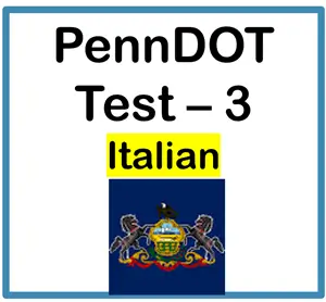 PennDOT Learner’s Permit Test in Italian Questions Answers