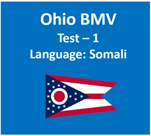 Ohio BMV Temps Practice Test in Somali Online