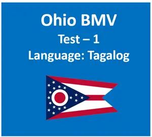 Ohio BMV Temps Practice Test in Tagalog Online
