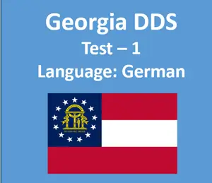 GA DDS Practice Test in German Manual