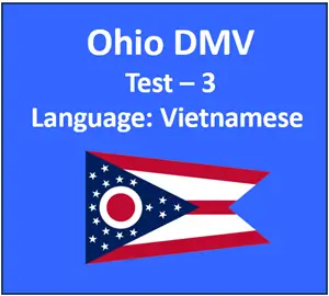 Ohio DMV Written Knowledge Test in Vietnamese Quiz