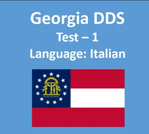 GA DDS Practice Test in Italian Manual