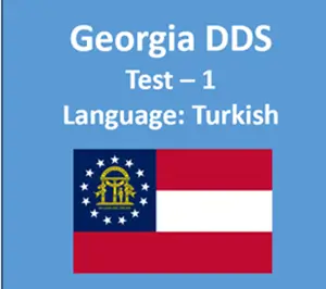 GA DDS Practice Test in Turkish Manual