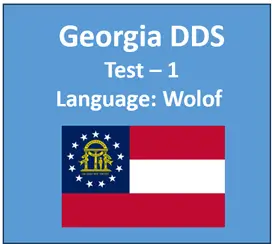 GA DDS Practice Test in Wolof Manual PDF