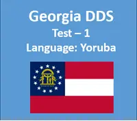 GA DDS Practice Test in Yoruba Manual Free