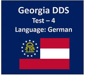 Georgia DDS Written Test Quiz in German
