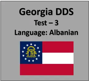 Georgia DMV Permit Test Online in Albanian