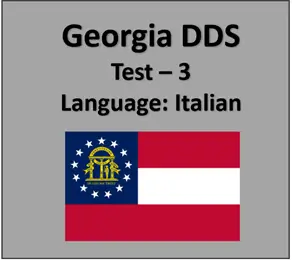 Georgia DMV Permit Test Online in Italian