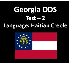 Georgia Driver’s License Test Questions in Haitian Creole