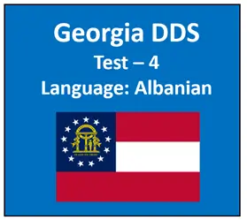Georgia DDS Written Test Quiz in Albanian Online