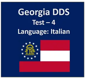 Georgia DDS Written Test Quiz in Italian