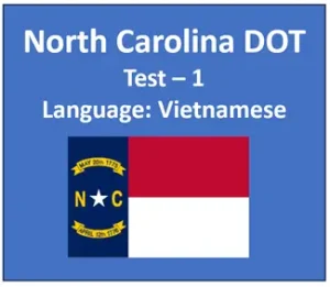 NC DMV Practice Test in Vietnamese Manual